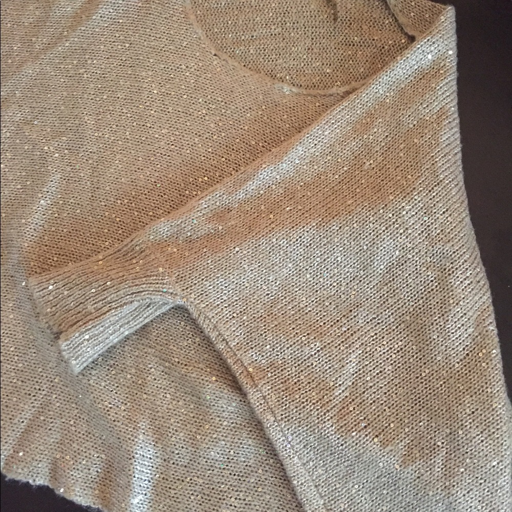 Gold sequined sweater / poncho